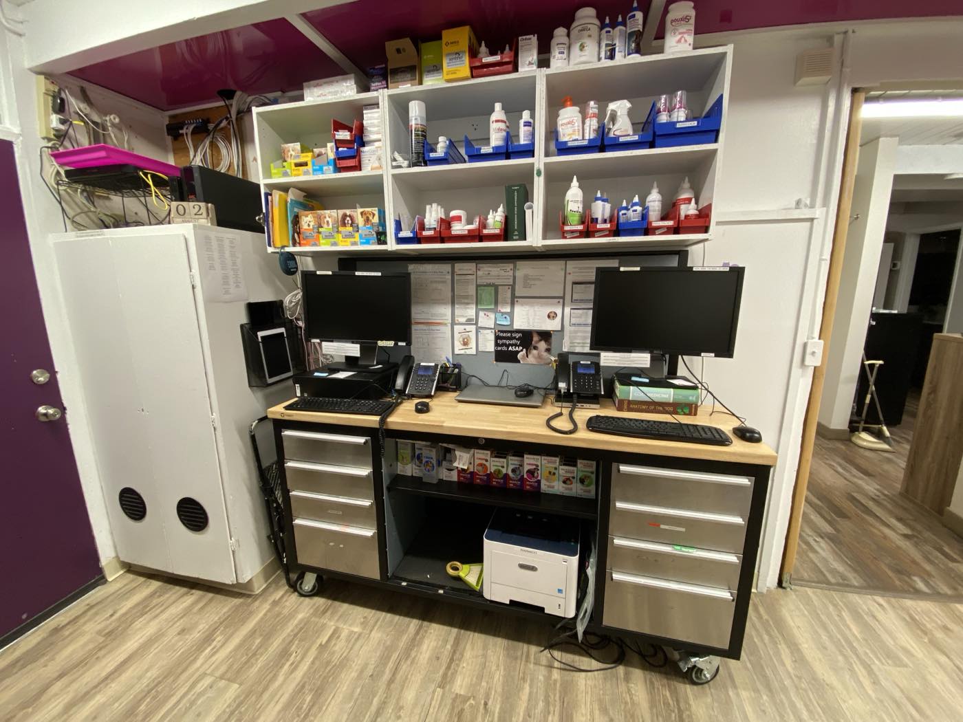 The in-house pharmacy at The Family Pet