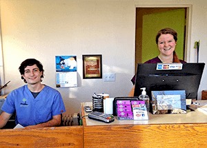 The front desk at The Family Pet